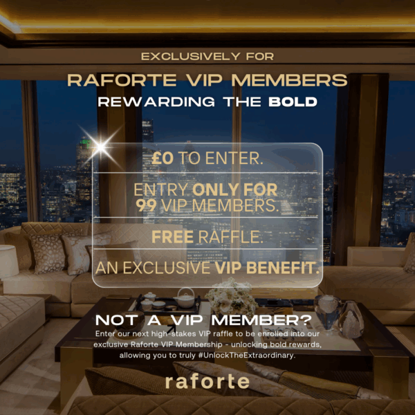 *Exclusive* Raforte VIP Members Only – 5* Shangri-La Hotel Stay & £200 Cash