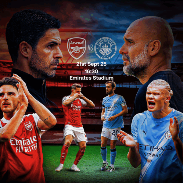 Arsenal v Manchester City - x2 VIP Hospitality Package