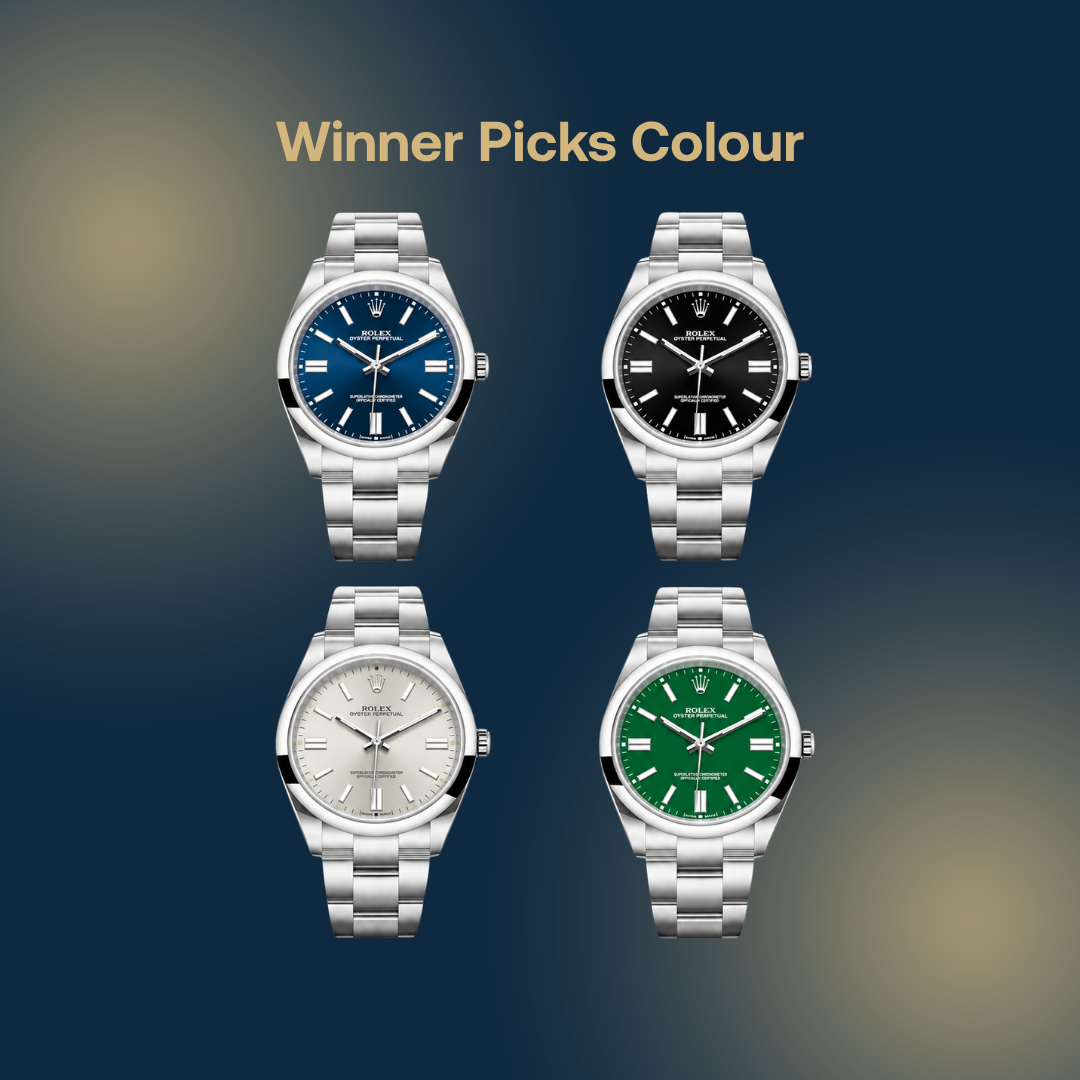 Rolex Oyster Perpetual (Winner Picks Colour)